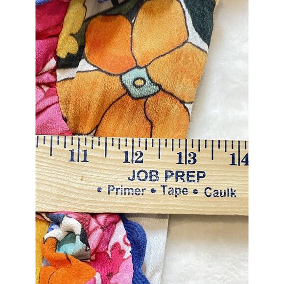 Celia B. Narcisa Mini Dress Womens XS Exaggerated Ruffle Sleeve Floral Print - Picture 11 of 16